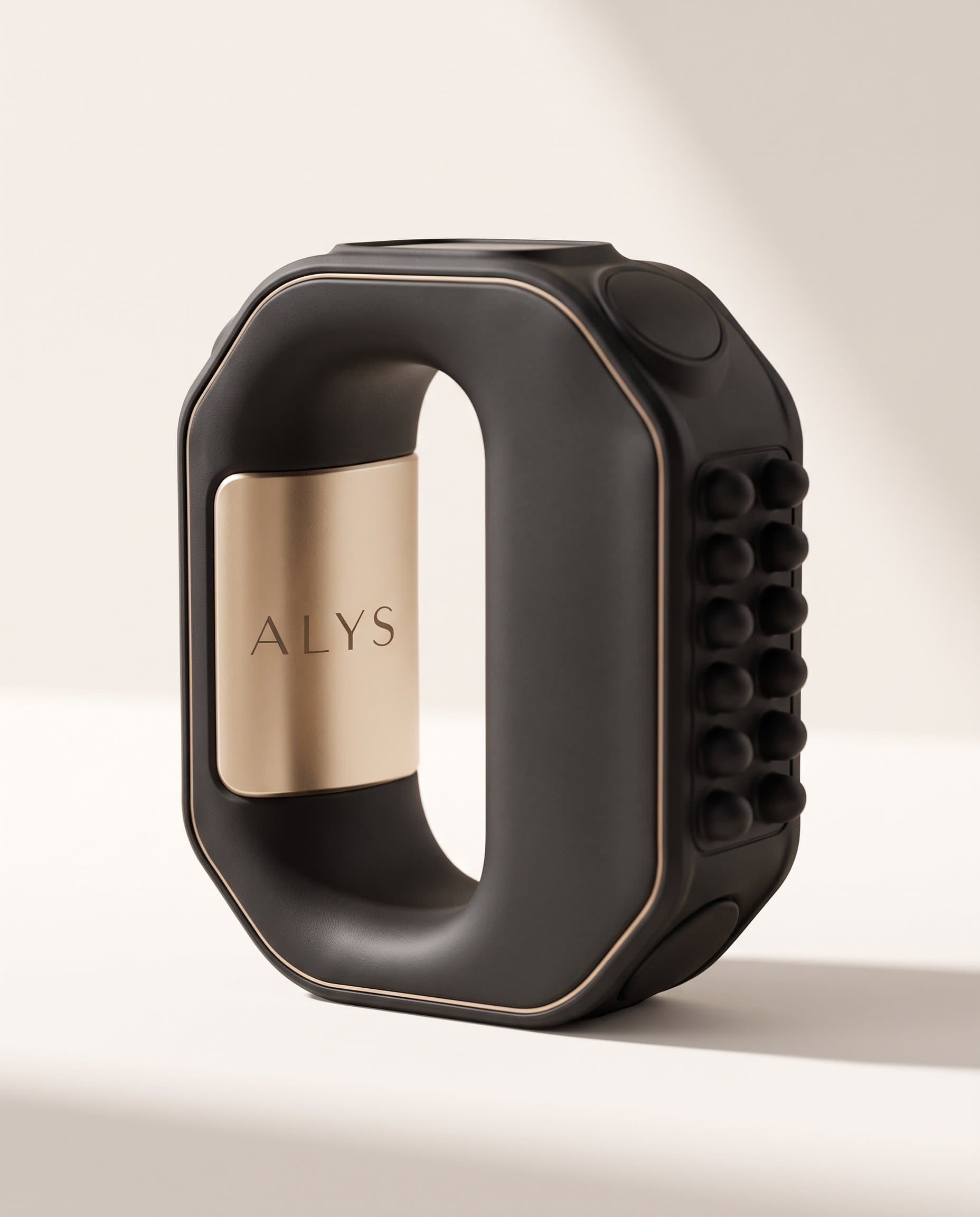 ALYS CORE product macro on ivory background